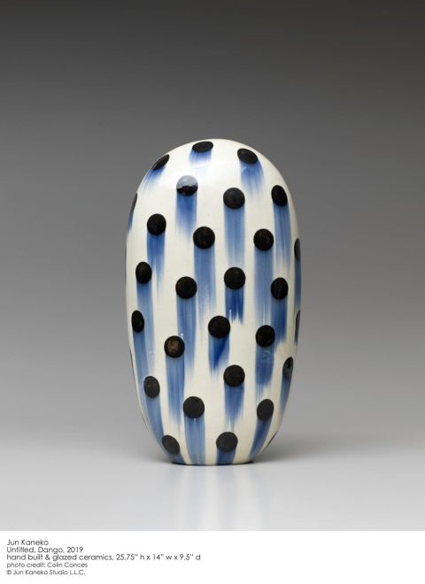 Cb25 Sorry We Are Closed Jun Kaneko Untitled Dango 2019 Hand Built Et Glazed Ceramics 2575hx14wx9 5d Credit Colin Conces