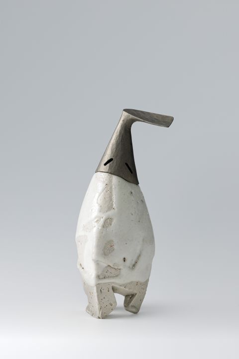 Cb26 The Delville Collection Kakekurezaki Ryuichi Important Intangible Cultural Asset Holder White Clay Incense Burner 67x17x182cm Una Mistura 2023