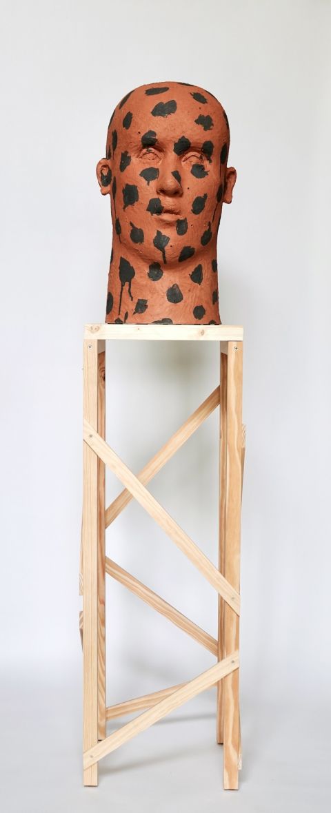 Terracota Head Terre Cuite 545 X 45 X 39 Cm Socle 2025