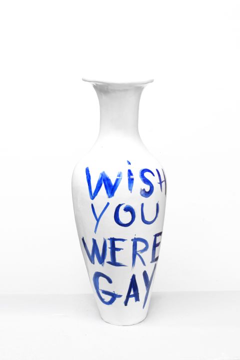 "Wish You Were Gay" | Glazed earthenware | Unique work