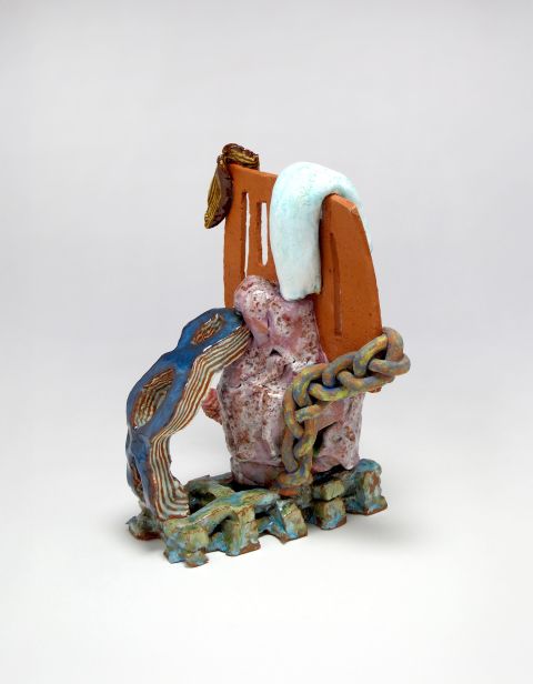 Cb25 Zwart Huis Patrick Loughran Gongshi Grille 2023 Glazed Earthenware 27x30x33cm Unique