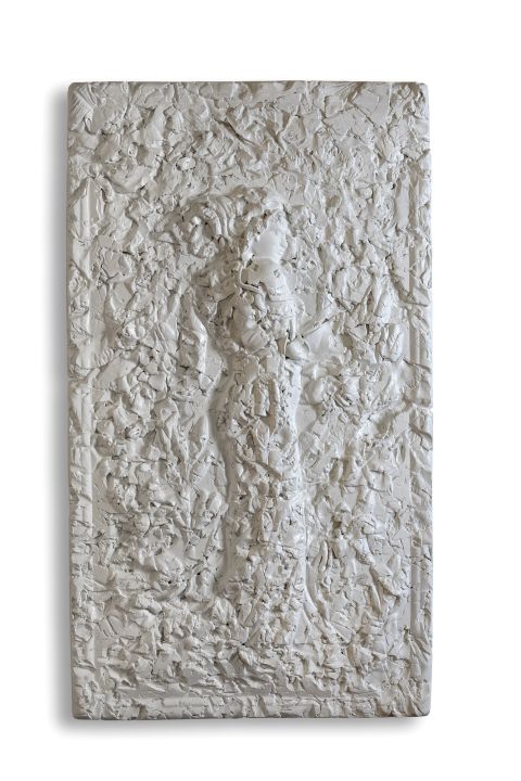 Cb26 Antonella Villanova Pol Polloniato Hodierwall Terra Bianca In Monocottura Smalto Allacqua 78x43x5cm 2023