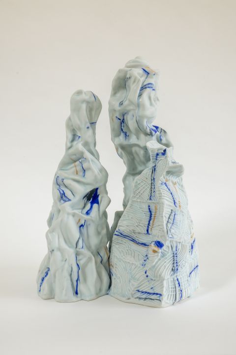 Cb26 Galerie Fontana Babs Haenen Blooming Peaks Porcelain Pigments Glaze99 H49xb28xl31cm 2023