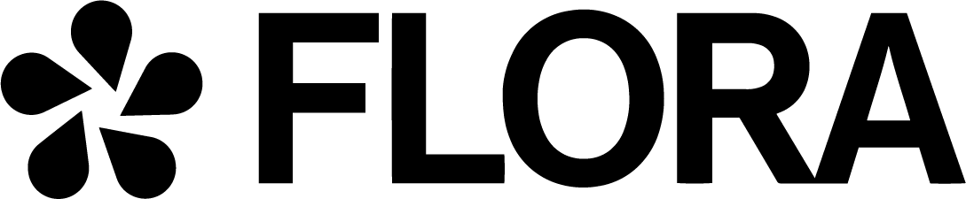 Flora Logo Black