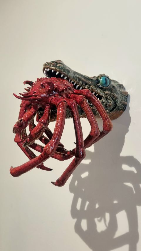 Cb26 School Gallery Onno Theelen Crocodile And Crab 2025 Sculpture Ceramique 40x35x30cm Credits Onno Theelen Courtesy Galerie Olivier Castaing Team School Gallery