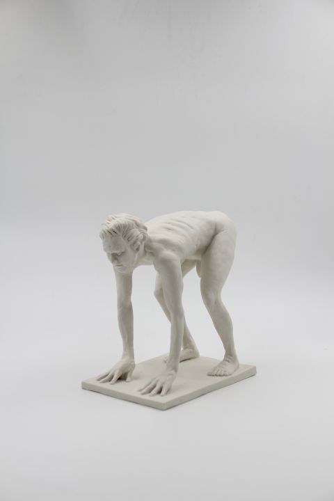 Cb26 James B Webster Blue Deer Porcelain 24x15x27cm 2025 5