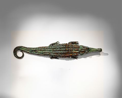 Cb26 Onno Theelen Wunderkammer Crocodile Glazed Ceramic 180x45cm 2024