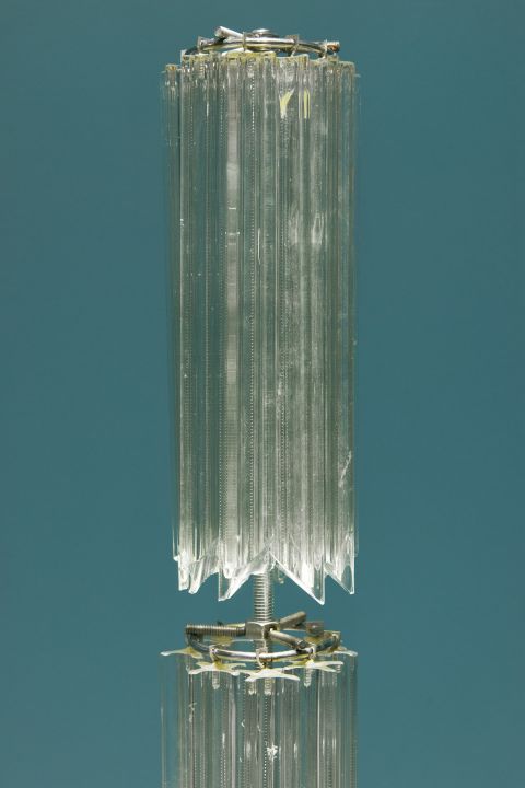 Cb26 Nika Neelova Shaft Detail Reclaimed Venini Crystals Cast Ashes Metal Armature Handblown Glass 40x162cm Alexei Kostromin 2025