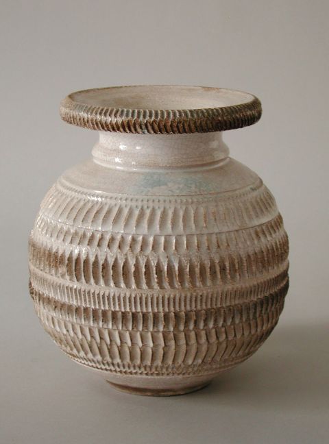 Jean Besnard, Vase Moleté Circa 1930
