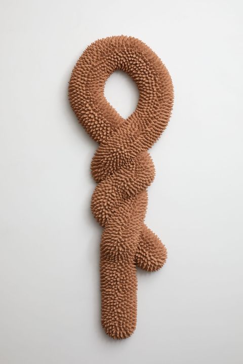 Andres Anza Tying The Wall 2023 Ceramica 115 X 39 X 13 Cm